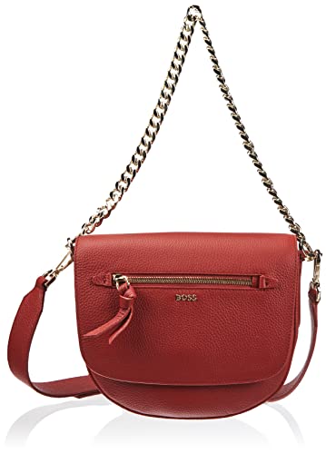 BOSS Women's Sophie Crossbody Saddle Bag, Medium Red613 von BOSS