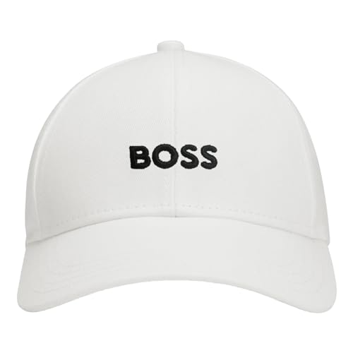 BOSS Herren Basecap Kopfbedeckung Kappe Cap Zed, Farbe:Weiß, Artikel:-101 Natural White von BOSS