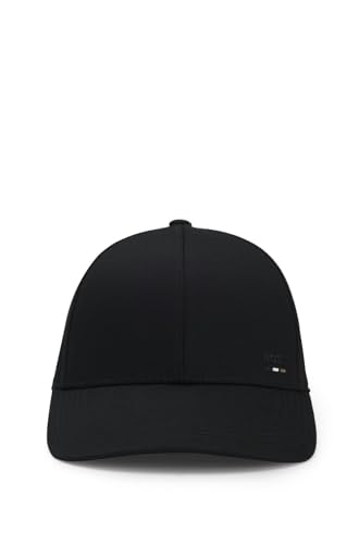 BOSS Herren Basecap Kopfbedeckung Kappe Zed Stripe, Black1, One Size von BOSS