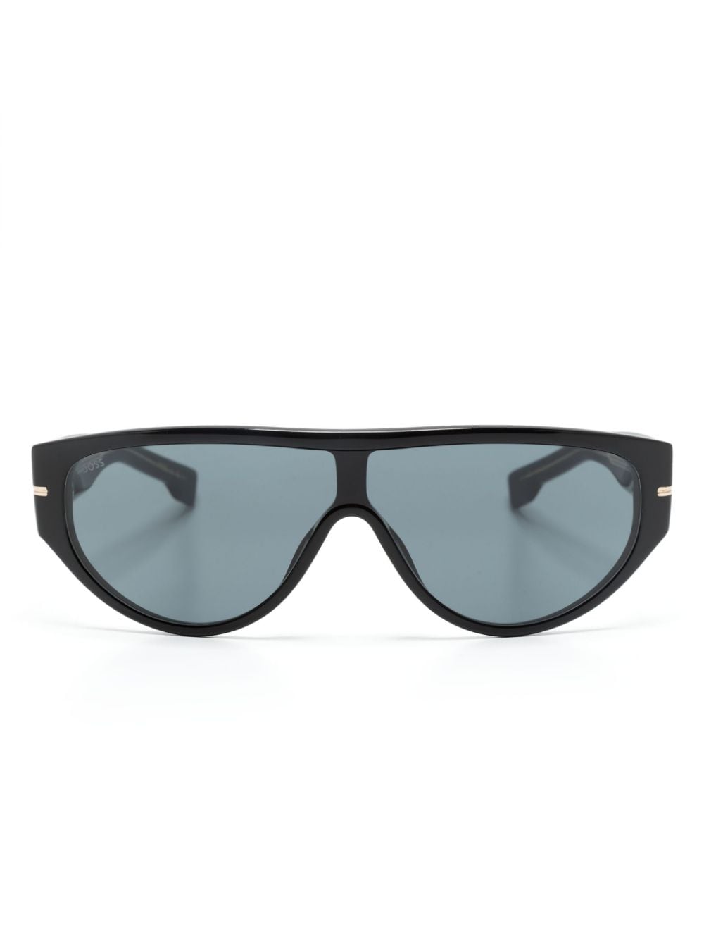 BOSS Blau gefärbte Sonnenbrille mit ovalem Gestell - Schwarz von BOSS