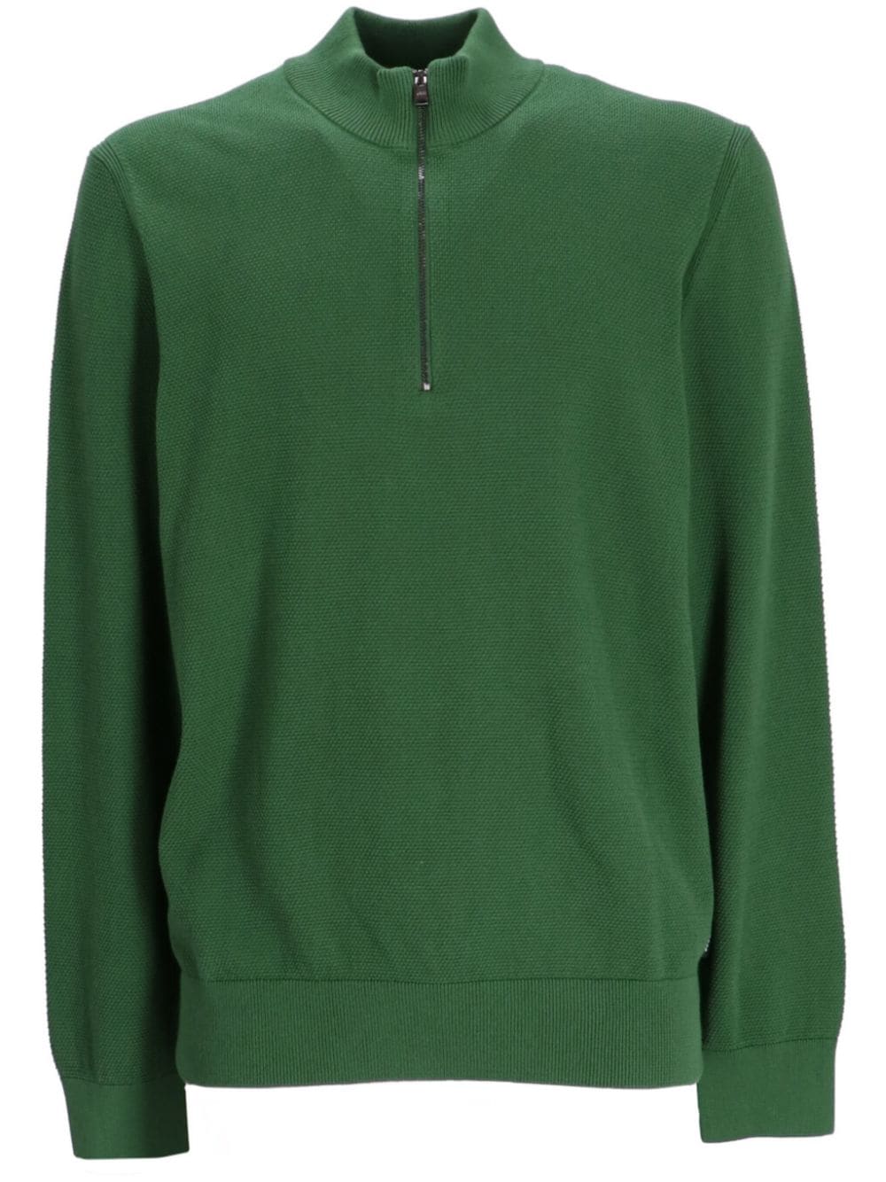 BOSS Pullover mit Reißverschluss - Grün von BOSS