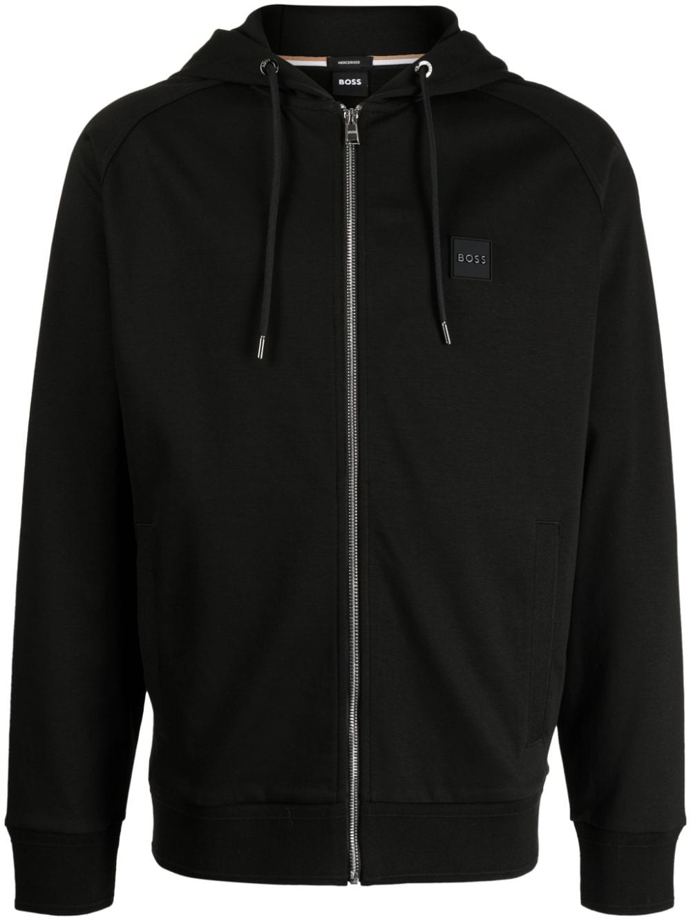 BOSS Hoodie mit Logo-Patch - Schwarz von BOSS