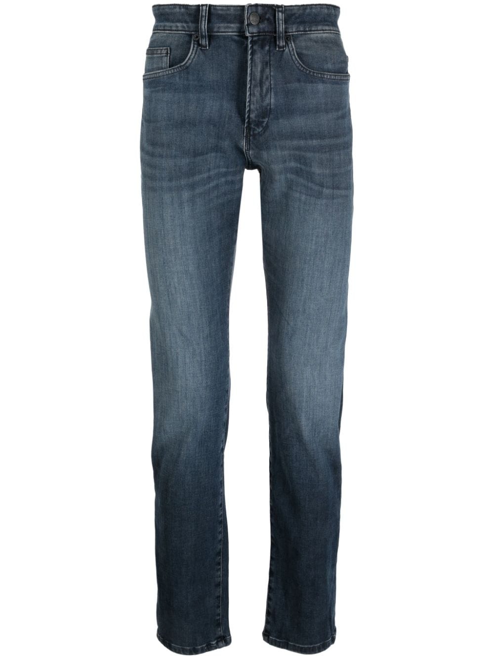 BOSS Slim-Fit-Jeans mit Logo-Patch - Blau von BOSS