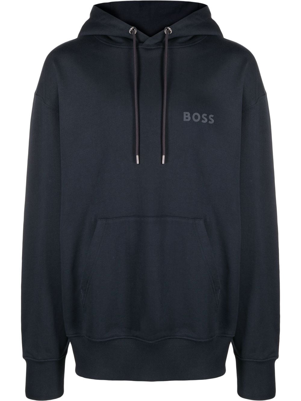 BOSS Hoodie mit Logo-Print - Blau von BOSS