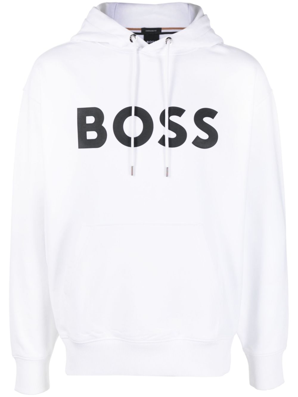 BOSS Hoodie mit Logo-Print - Weiß von BOSS