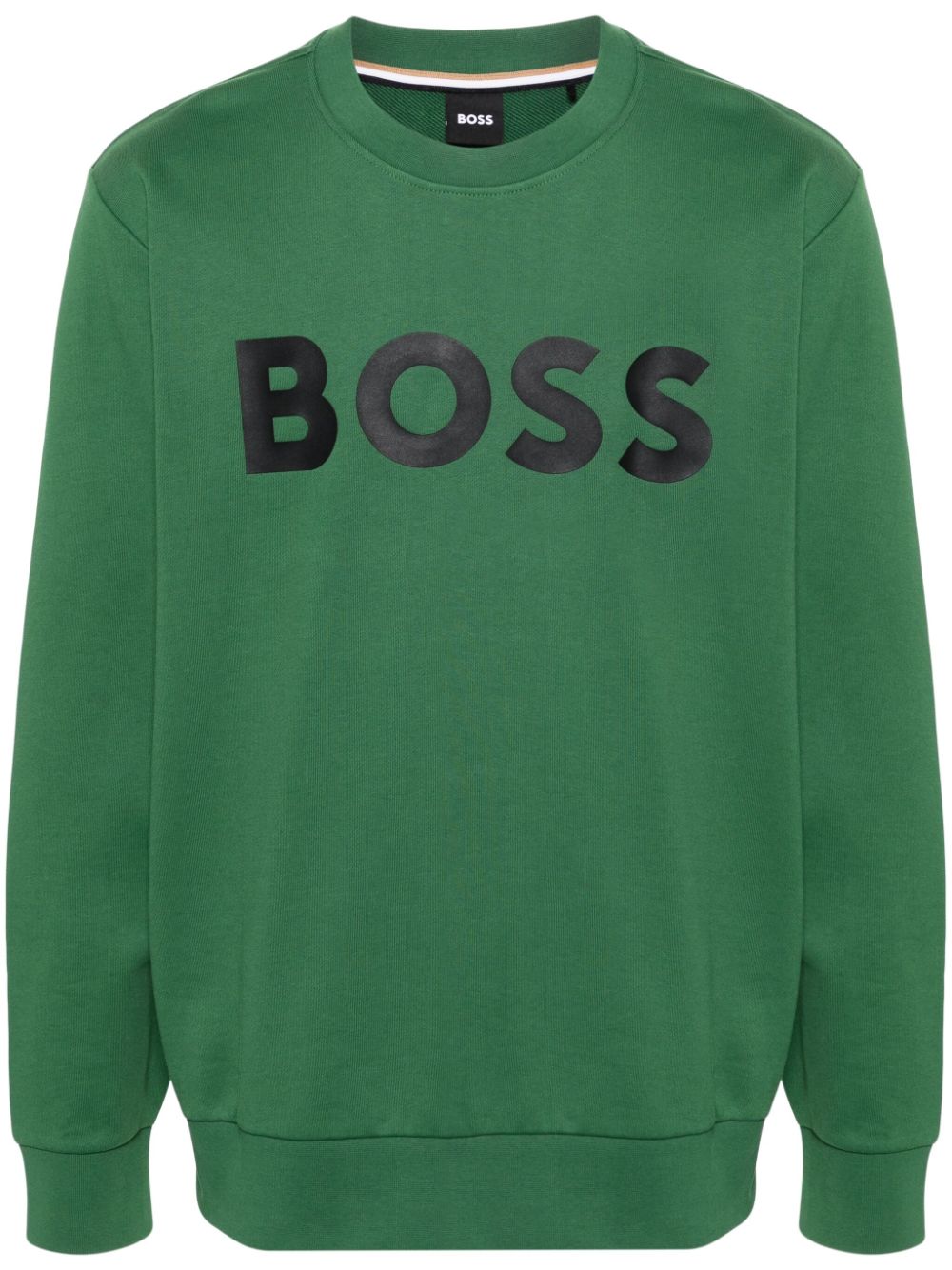 BOSS Sweatshirt mit Logo-Print - Grün von BOSS