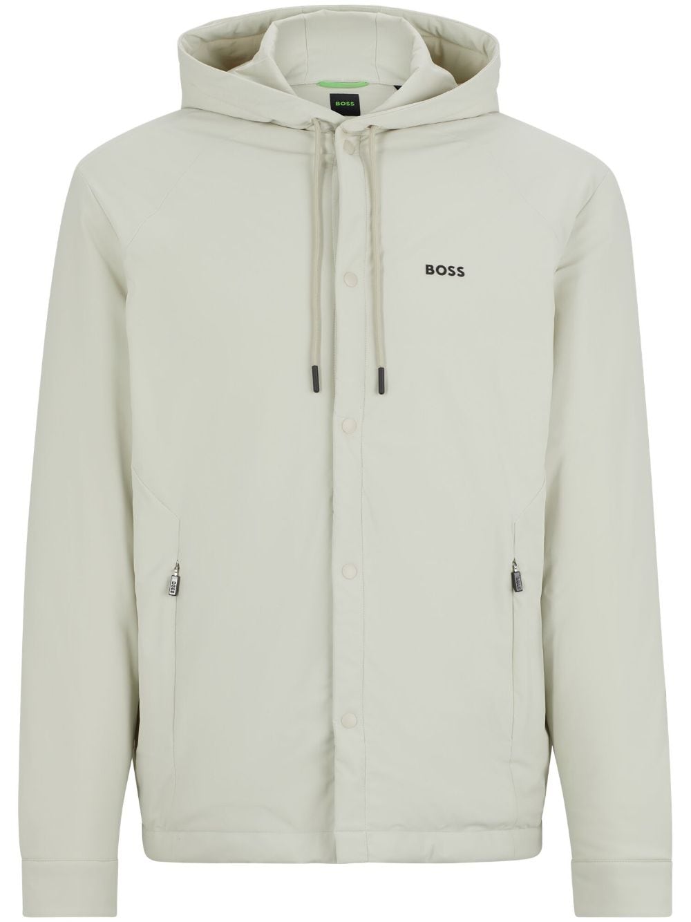 BOSS Kapuzenjacke mit Logo-Print - Nude von BOSS