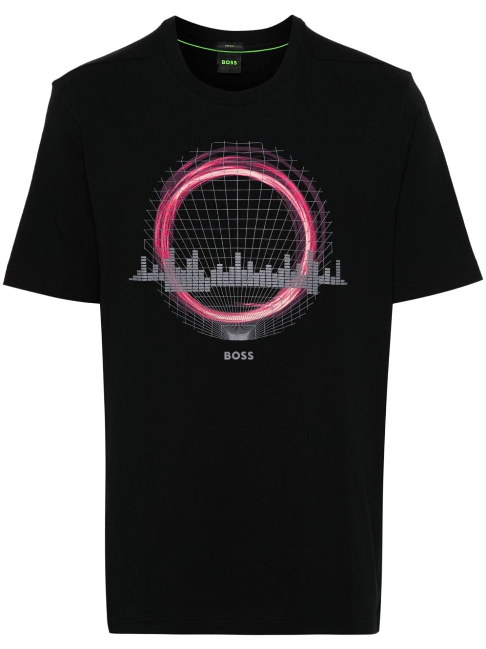 BOSS T-Shirt mit vorstehendem Logo - Schwarz von BOSS