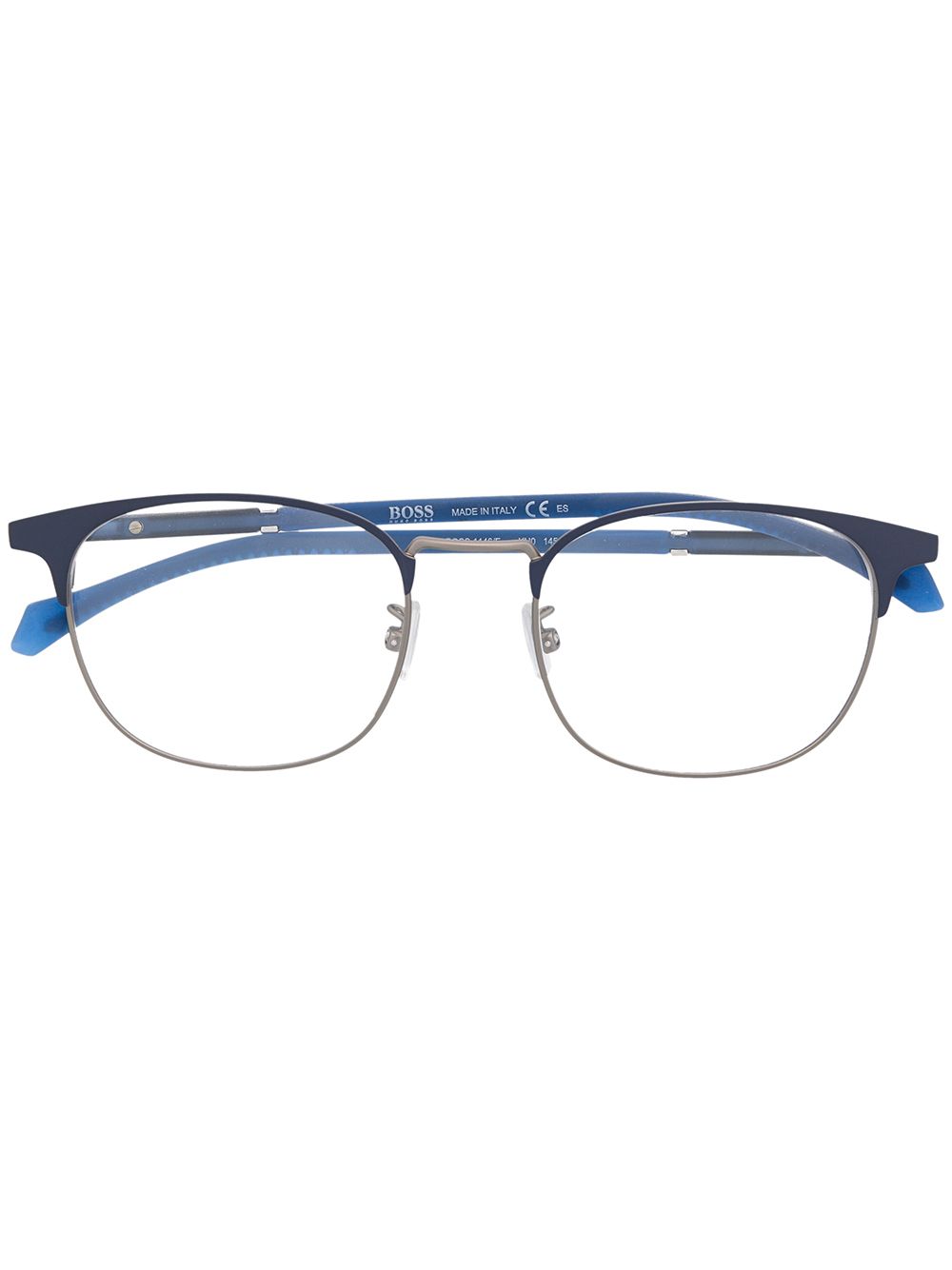 BOSS Eckige Brille mit Logo - Blau von BOSS