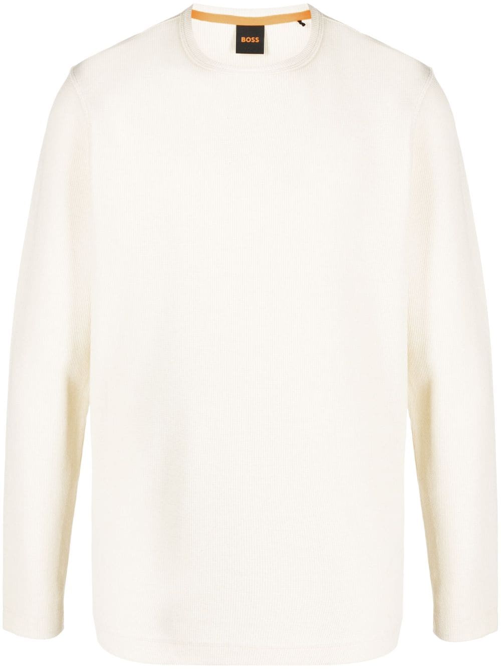 BOSS Strukturierter Pullover - Nude von BOSS