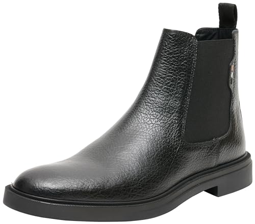 BOSS Herren Calev_Cheb_gr Chelsea_Boot, Black, 41 EU von BOSS