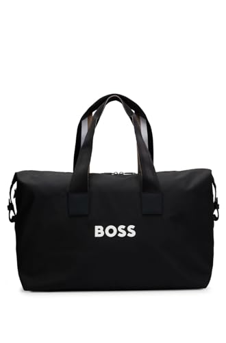 BOSS Damen Herren Unisex Umhängetasche Reisetasche Weekender Catch 3.0 Holdall, Farbe:Schwarz, Artikel:-001 schwarz von BOSS