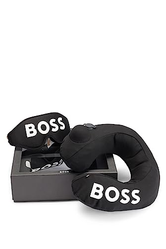 BOSS Herren GBBM TRAVEL Geschenk-Set mit Nackenkissen und Augenmaske Schwarz Stck von BOSS