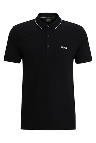 BOSS Herren Paule 4 Polo, Black3, 3XL EU von BOSS