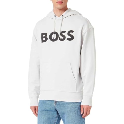 BOSS Herren WebasicHood, Light/Pastel Grey57, XL EU von BOSS