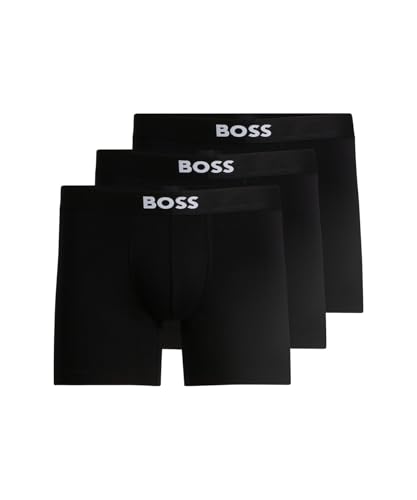 BOSS Herren Boxerbr 3p One Boxer Brief, Black 001, L von BOSS