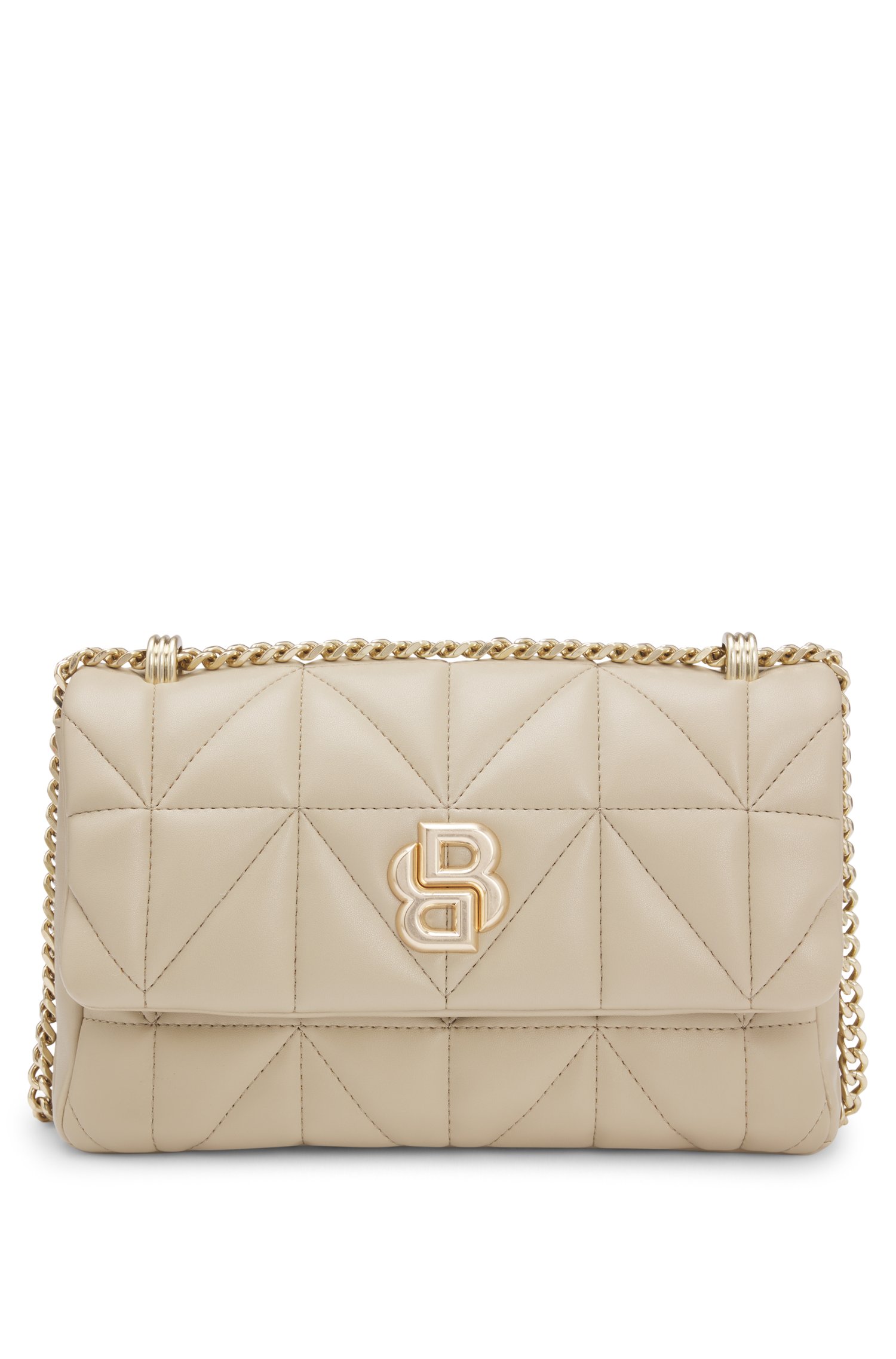 Gesteppte Umhängetasche mit Double-B-Monogramm von BOSS