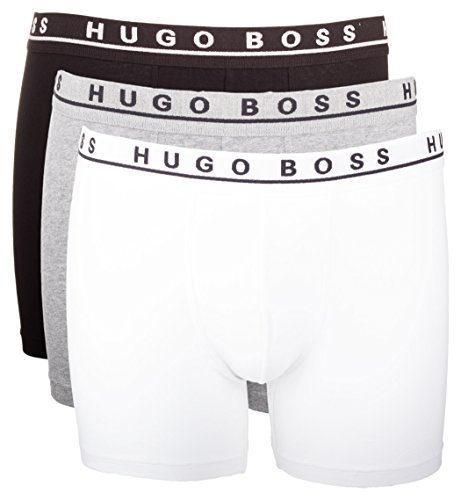 HUGO BOSS 3er Pack Cyclist BOXER SHORTS XXL weiss grau schwarz von BOSS
