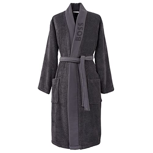 HUGO BOSS BOSS, Bademantel Plain, Graphit,S von BOSS
