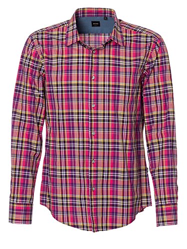 Hugo Boss Boss Herren Freizeithemd Lila 52/L von BOSS