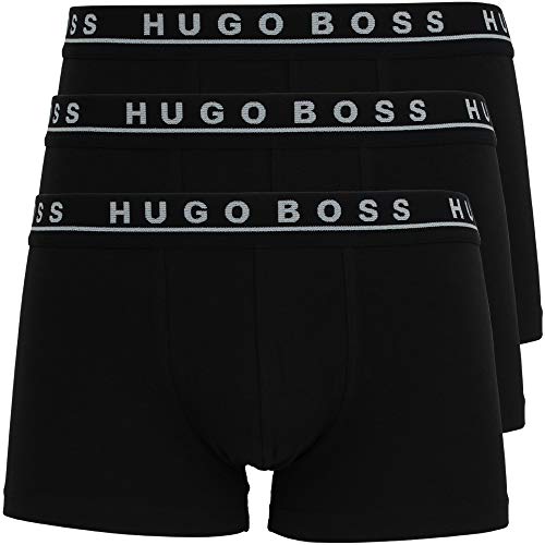 Hugo Boss Herren Boxer Shorts 3er Pack Cotton Stretch Unterwäsche Schwarz XXL von HUGO BOSS