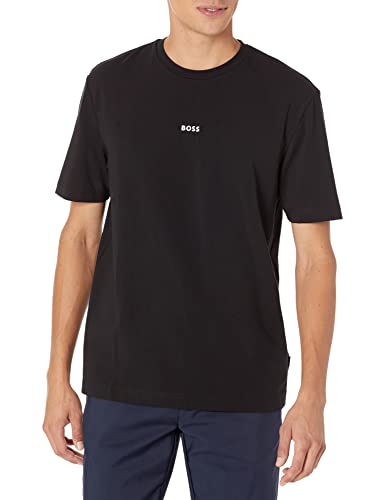 BOSS Herren Logo in der Mitte T-Shirt, Basic Black, L BOSS Herren Logo in der Mitte T-Shirt, Basic Black, L von BOSS