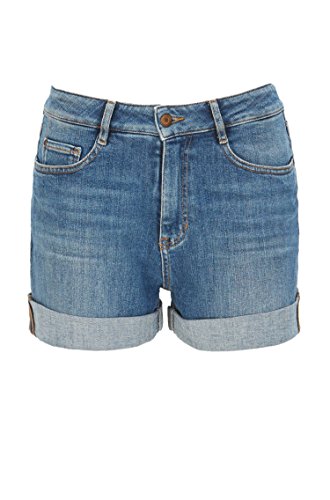 Hugo Relaxed-Fit Shorts J61 Elisabeth aus Strukturiertem Stretch-Denim mit hohem Bund blau 423 (29) von BOSS