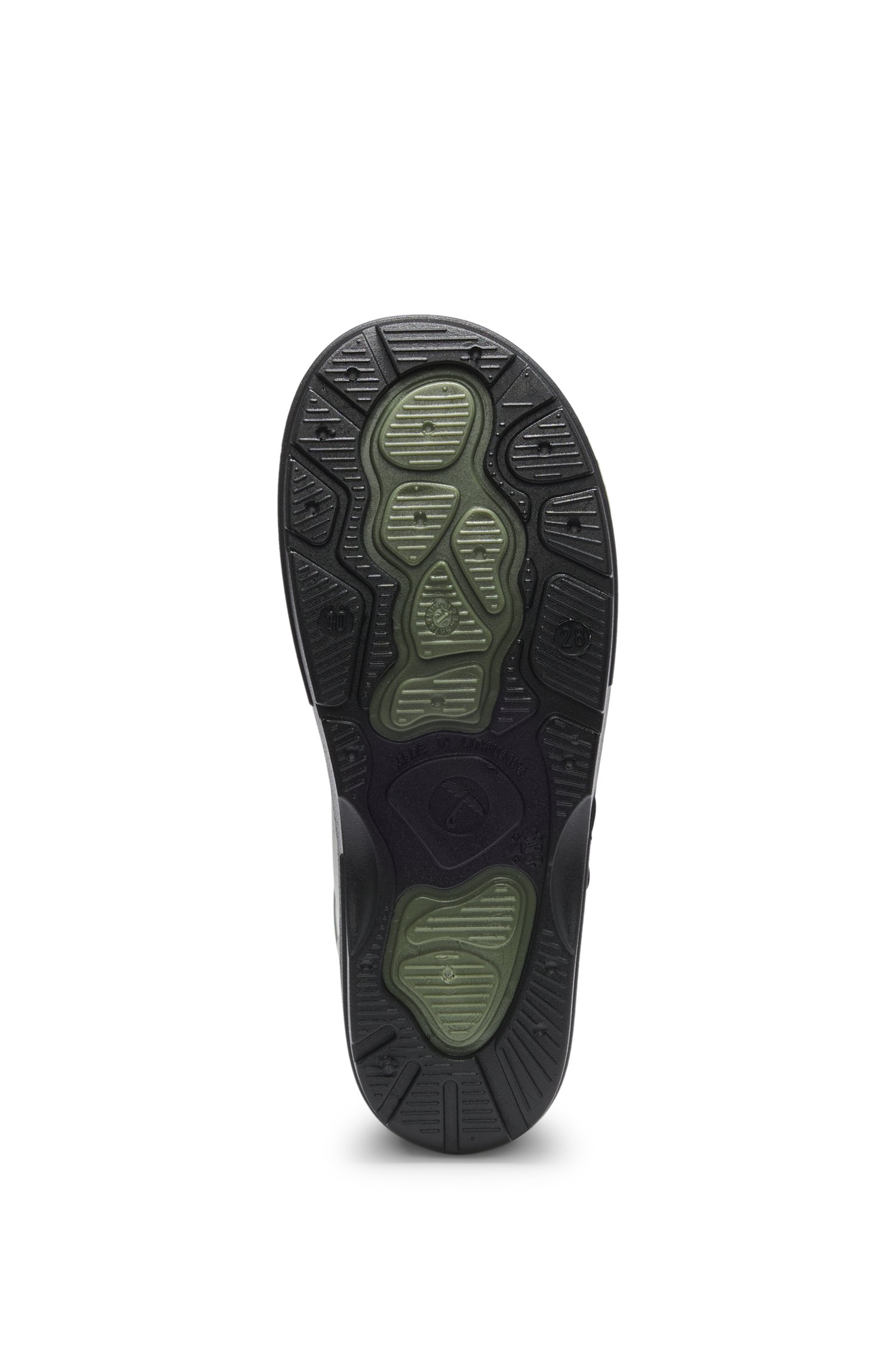 Kids-Regenstiefel mit Logo-Aufnäher aus Gummi von BOSS