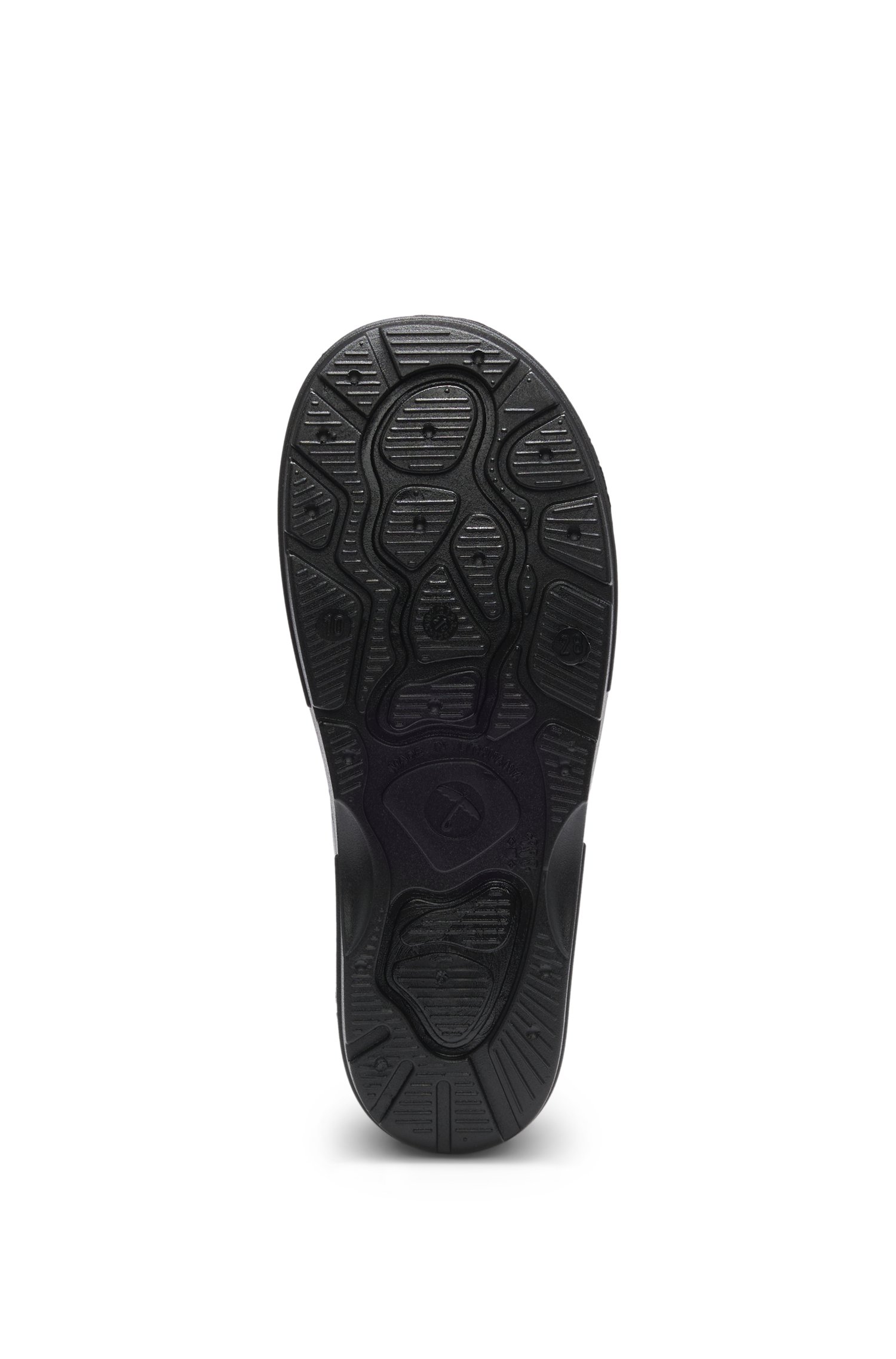 Kids-Regenstiefel mit Logo-Aufnäher aus Gummi von BOSS