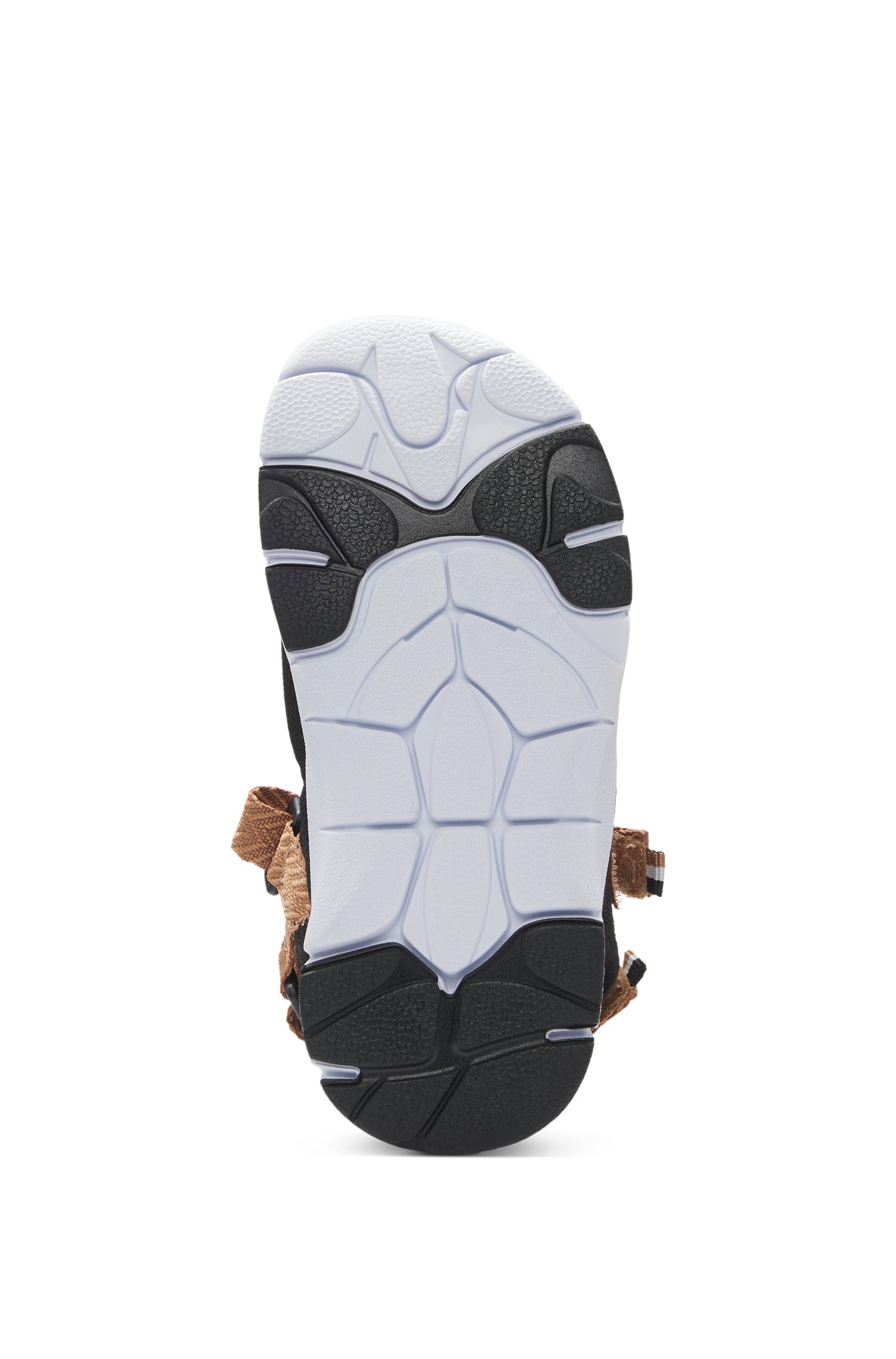 Kids-Sandalen mit Logo am Klettverschlussriemen von BOSS