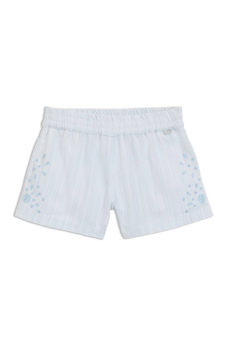 Kids-Shorts aus Baumwoll-Mix mit Lochstickerei von BOSS