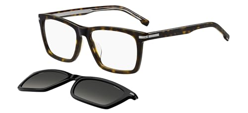 Sonnenbrillen Boss BOSS 1726/G/CS WITH CLIP ON BLACK HAVANA/TRANSPARENT BLACK/GREY 55/17/145 Herrenbrillen von BOSS
