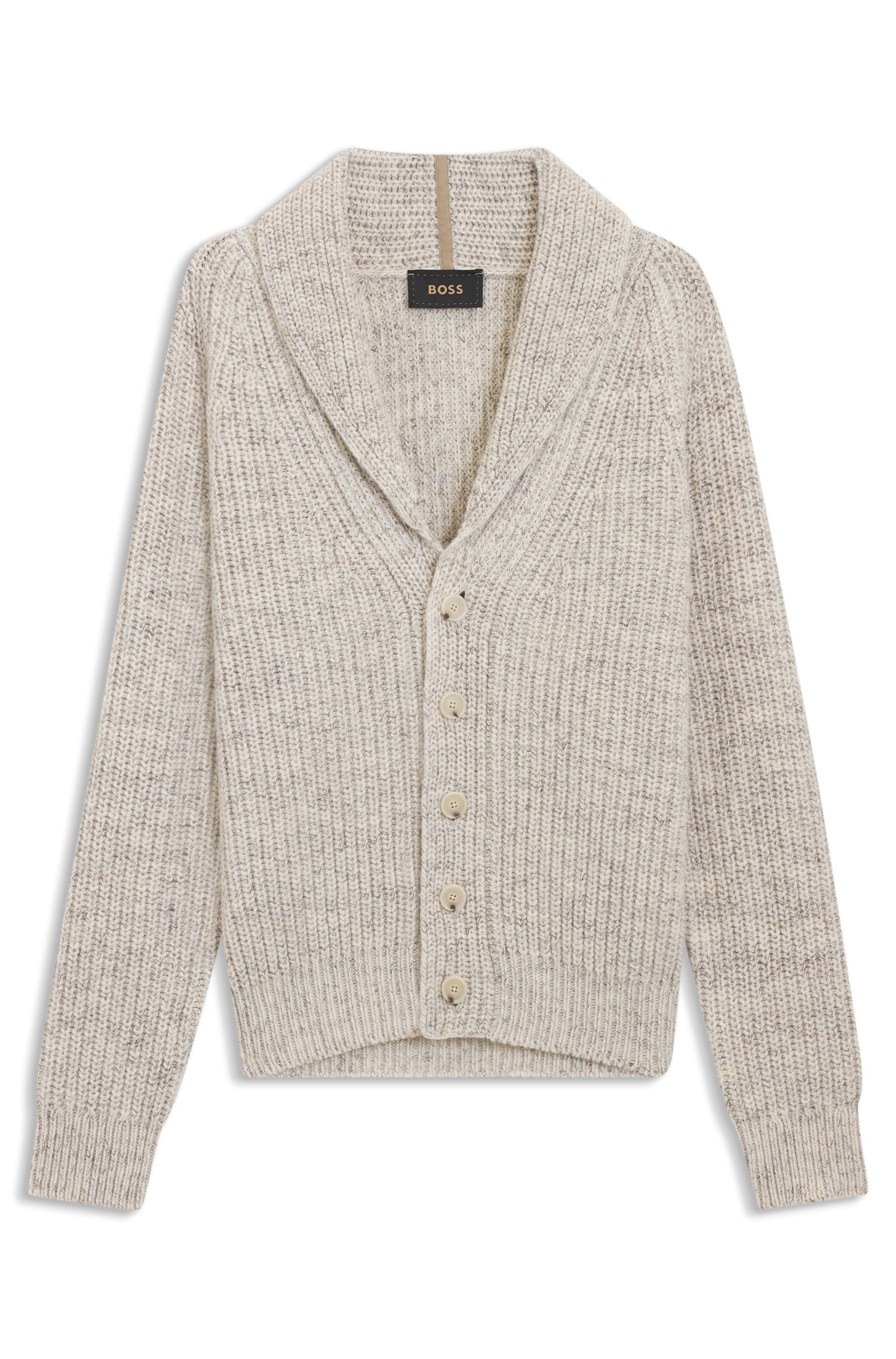 Strick-Cardigan aus Kaschmir-Mix mit Wolle von BOSS