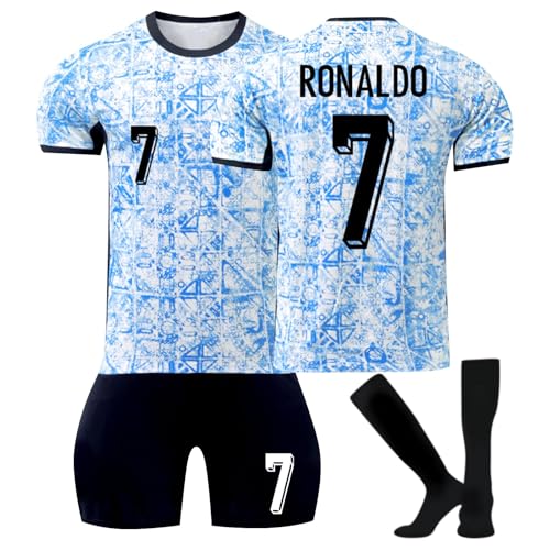 BOSSETY Trikot für Kinder und Erwachsene No.7 Fußball Trikot Heim/Auswärtstrikot Fussball Trikots Football Jersey Nr.7 Fußballtrikot Kinder, Shorts, Socken Fussball Set für Junge Herren Anzug BOSSETY Trikot für Kinder und Erwachsene No.7 Fußball Trikot Heim/Auswärtstrikot Fussball Trikots Football Jersey Nr.7 Fußballtrikot Kinder, Shorts, Socken Fussball Set für Junge Herren Anzug von BOSSETY