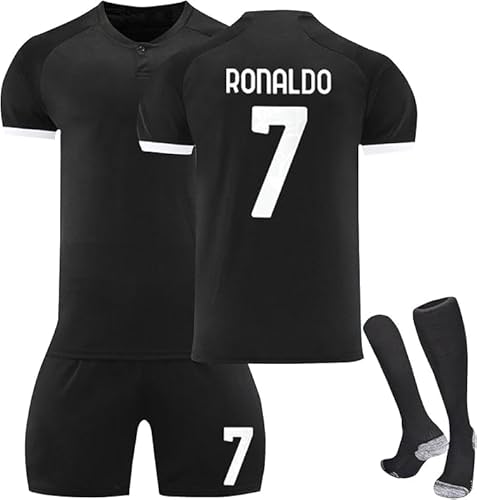 BOSSETY Trikot für Kinder und Erwachsene No.7 Fußball Trikot Heim/Auswärtstrikot Fussball Trikots Football Jersey Nr.7 Fußballtrikot Kinder, Shorts, Socken Fussball Set für Junge Herren Anzug von BOSSETY