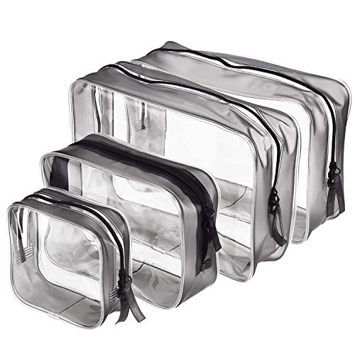 Kosmetiktasche Transparent 4 stück Flugzeug PVC Kosmetiktasche Wasserdicht Make-up Tasche mit Reißverschlüssen für Männer und Frauen Reise Geschäft Urlaub Bad Organisieren Kosmetiktasche Transparent 4 stück Flugzeug PVC Kosmetiktasche Wasserdicht Make-up Tasche mit Reißverschlüssen für Männer und Frauen Reise Geschäft Urlaub Bad Organisieren von Bkrdty