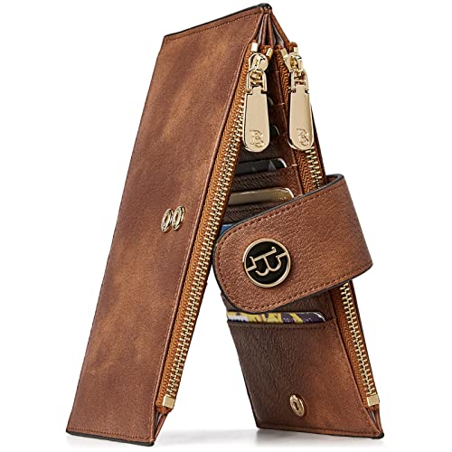 BOSTANTEN Kreditkartenetui Damen, Geldbörse Damen Klein RFID Schutz Portemonnaie für Frauen Geldbeutel PU Leder Slim Wallet mit 16 Kartenfächer,Vintage braun BOSTANTEN Kreditkartenetui Damen, Geldbörse Damen Klein RFID Schutz Portemonnaie für Frauen Geldbeutel PU Leder Slim Wallet mit 16 Kartenfächer,Vintage braun von BOSTANTEN
