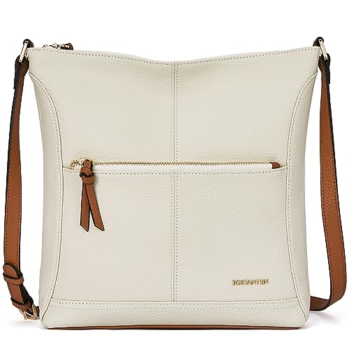 BOSTANTEN Handtasche Damen Umhängetasche PU Leder Schultertasche für Frauen Shopper Designer Crossbody Bag,Grau von BOSTANTEN