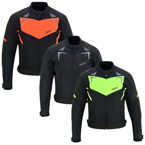 BOSmoto Herren Motorradjacke mit Protektoren,Motorradjacke für Herren,Leicht Motorrad Sommer Jacke,Motorrad Jacke mit Protektoren, (DE/NL/SE/PL, Alphanumerisch, XL, Regular, Regular, GREEN) von BOSmoto
