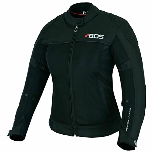 BOSmoto Motorradjacke Damen |Leichte, Atmungsaktive Sommer Mesh Motorcycle Stadt Textiljacke Frauen mit CE Schulter Ellbogen, Rückenprotektoren, Breitenverstellung von BOSmoto