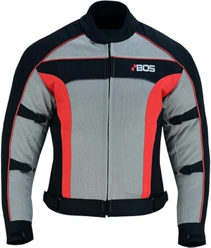 BOSmoto Motorradjacke Herren Mit Protektoren - Motorrad Sommer Motorroller Biker Wasserdicht Jacke Mit CE Rüstung (XXXXL) von BOSmoto