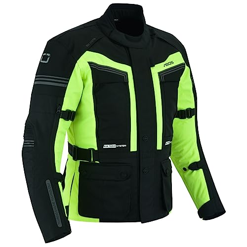 BOSmoto Motorradjacke Herren Motorrad Jacke Wasserdicht Winddicht mit Protektoren Protektoren Jacke Roller Biker Touren (2XL) von BOSmoto