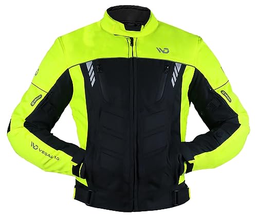 BOSmoto Motorradjacke Herren Motorrad Jacke Wasserdicht Winddicht mit Protektoren Protektoren Jacke Roller Biker Touren (4XL) von BOSmoto