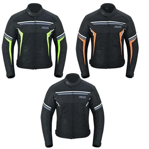 BOSmoto Motorradjacke Herren mit Protektoren,Sommerjacke winddicht, herausnehmbar, wasserdicht, Motorrad Textil Sommer Jacke,Motorrad Jacke (DE/NL/SE/PL, Alphanumerisch, 3XL, Regular, Regular, GREEN) von BOSmoto