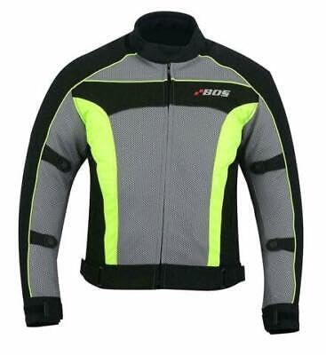 BOSmoto Motorradjacke für Sommer Textil mit Belüftung und Wasserschutz,Biker Motorrad Sommer Jacke,Herren Motorrad Jacke Neu (DE/NL/SE/PL, Alphanumerisch, L, Regular, Regular, GREEN) von BOSmoto