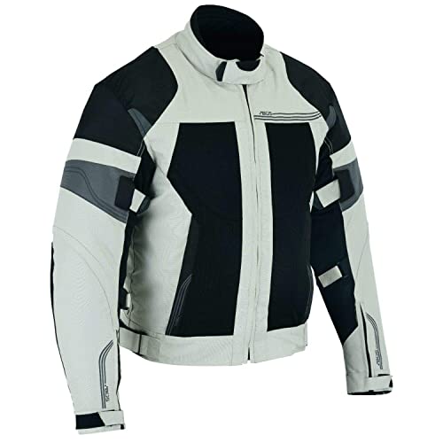 BOSmoto roller jacke herren, Motorradjacke mit Protektoren (5XL) von BOSmoto