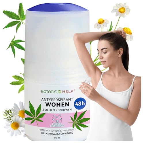 BotanicHELP - Antitranspirant DAMEN NATURAL Antitranspirant für Frauen Hanf Öl Antitranspirant in der Kugel für Frauen Frauen Antitranspirant Roll-on ÜBER Schwitzen 50ml 48h BotanicHELP - Antitranspirant DAMEN NATURAL Antitranspirant für Frauen Hanf Öl Antitranspirant in der Kugel für Frauen Frauen Antitranspirant Roll-on ÜBER Schwitzen 50ml 48h von BOTANIC HELP