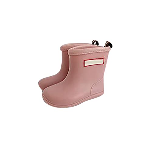 BOTCAM Baby Kinder Easy On Regenschuhe Stiefel für Kleinkinder Kleinkinder kurze Regenstiefel Leichte Schuhe für regnerische Tage Baby Jungen 24 von BOTCAM