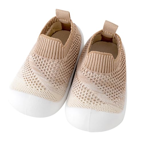 BOTCAM Baby Mädchen Junge Krabbelschuhe Mesh-Oberteil Atmungsaktive Lauflernschuhe Mit Rutschfeste Gummisohle Weiche Sockenschuhe Weich Flach Kleinkind-Kind-Säuglings Babyschuhe Freizeitschuhe von BOTCAM