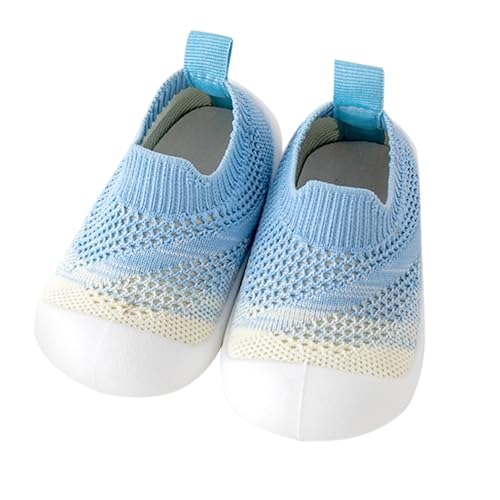 BOTCAM Baby Mädchen Junge Krabbelschuhe Mesh-Oberteil Atmungsaktive Lauflernschuhe Mit Rutschfeste Gummisohle Weiche Sockenschuhe Weich Flach Kleinkind-Kind-Säuglings Babyschuhe Freizeitschuhe von BOTCAM